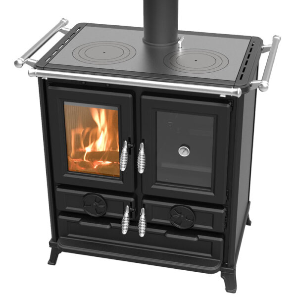 Thermorossi Klaretta Evo Küchenofen mit großem Backfach & Kochplatten 8,2 kW