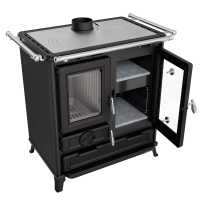Thermorossi Klaretta Evo Küchenofen - 8,2 kW Stahl Anthrazitgrau