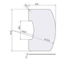 TermaTech Glasvorlegeplatte für Kaminofen TT80 Serie EU