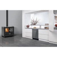 Thermorossi Klara Evo K&uuml;chenofen mit Backfach matt schwarz 12,1 kW