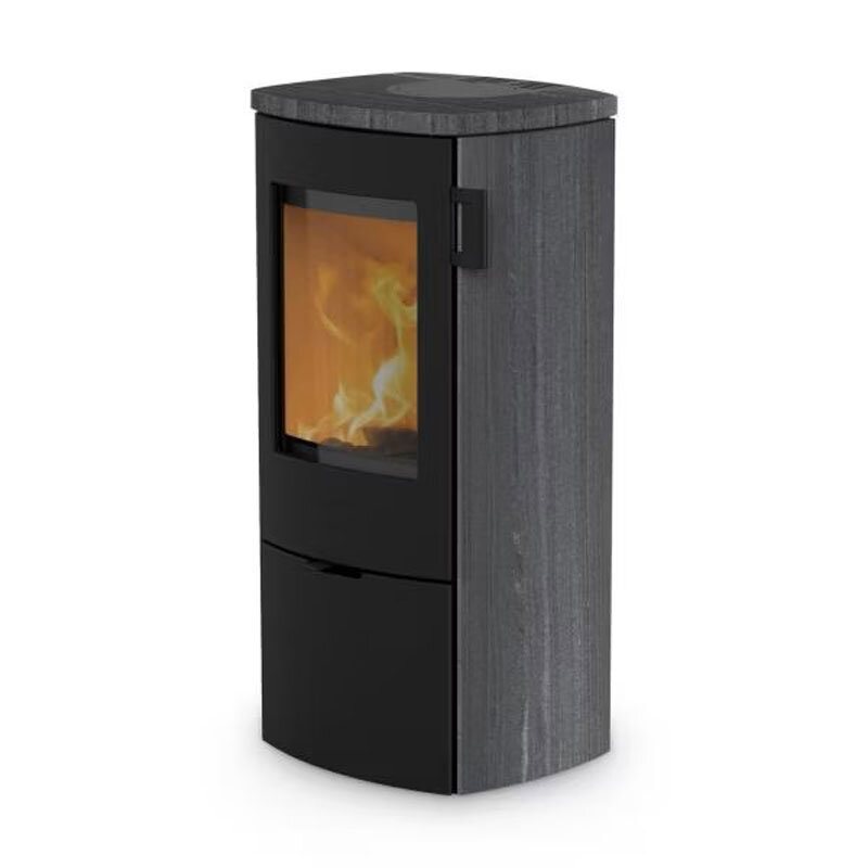 Kaminofen Lotus Mondo 30 Indian Night 5,9 kW 3 Griffvarianten wählbar