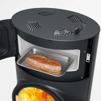 Kaminofen Austroflamm Clou Xtra Back mit Backfach und Wärmespeicher 8 kW