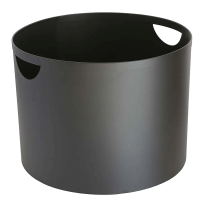 TermaTech Holzeimer Stahl Schwarz – H 290 mm,...