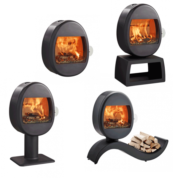 KaminofenScan 66-5 S-Curve Kaminofen – Freistehend, geschwungene Form