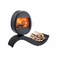 KaminofenScan 66-5 S-Curve Kaminofen – Freistehend, geschwungene Form