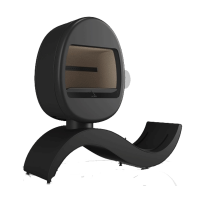 KaminofenScan 66-5 S-Curve Kaminofen – Freistehend, geschwungene Form