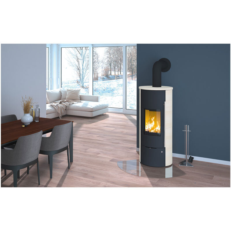Olsberg Tolima Aqua II Compact Kaminofen wasserführend Verkleidung Keramik Caffe Freddo