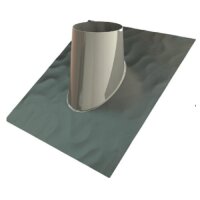 Edelstahlschornstein Dachdurchführung mit Bleirand...