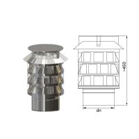 Edelstahlschornstein Rauchsauger Einwandig DN 113 - 300 mm