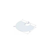 Glasvorlegeplatte Cera Rondotherm, Titan, Solitherm