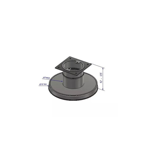 Zuluftglocke (Set mit Adapter) für Rondotherm, Titan, Solitherm