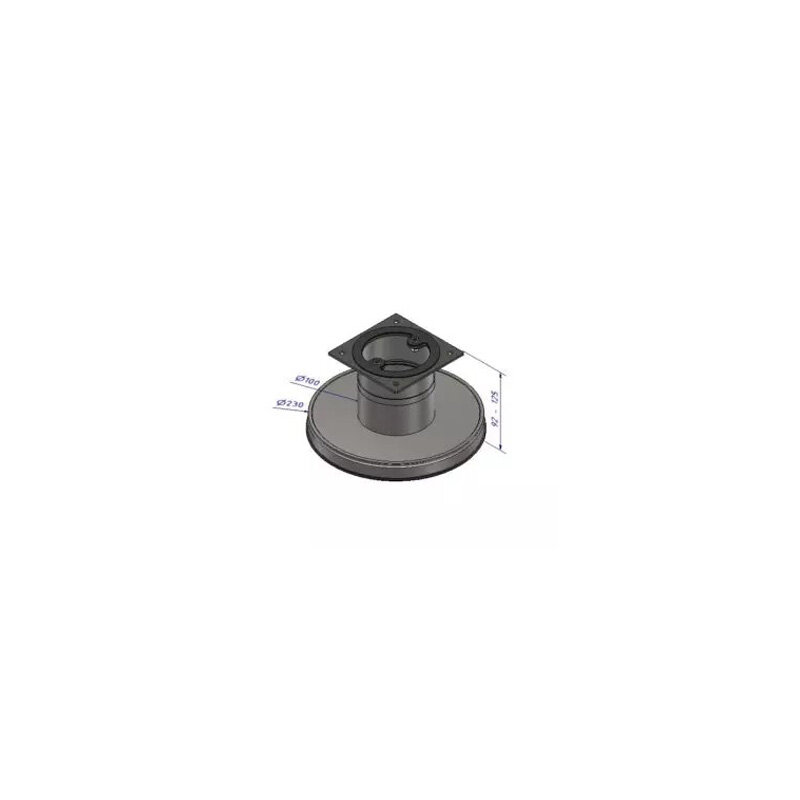 Zuluftglocke drehbar (Set mit Adapter)