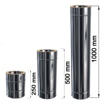 Doppelwandige Edelstahlschornstein Längenelement 250...
