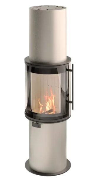 Kaminofen Cera Faro 6 kW Champagner