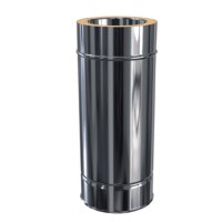 Doppelwandige Edelstahlschornstein L&auml;ngenelement DW 180 mm 500 mm Standard 0,5 mm