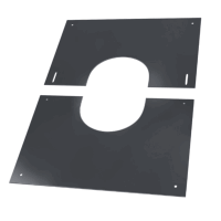 Doppelwandige Edelstahlschornstein Deckenblende 2 -...