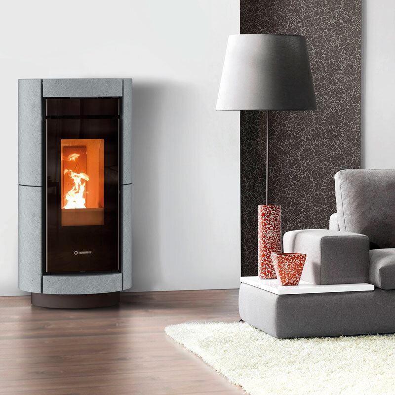 Thermorossi Dorica Stone Natural Air Evo Pelletofen 11,3 kW Speckstein