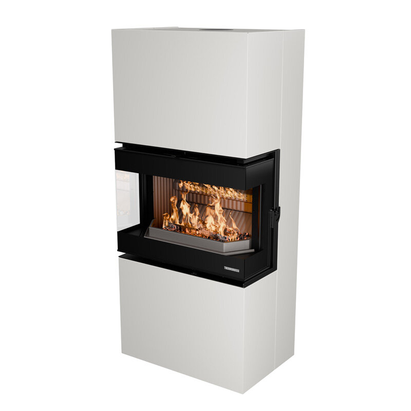Kaminofen Thermorossi-Trilogie 10,7 kW in schwarz oder weiß erhältlich