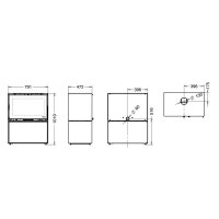 Kaminofen Thermorossi Fullmoon mit 10,6 kW