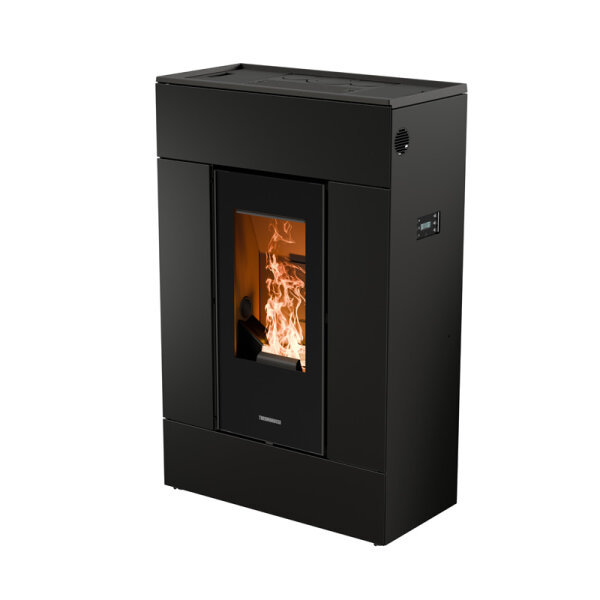 Pelletofen Thermorossi SlimQuadro Lumia Metalcolor schwarz 10,2 kW